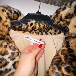 Rebecca Minkoff Animal Print Teddy Jacket